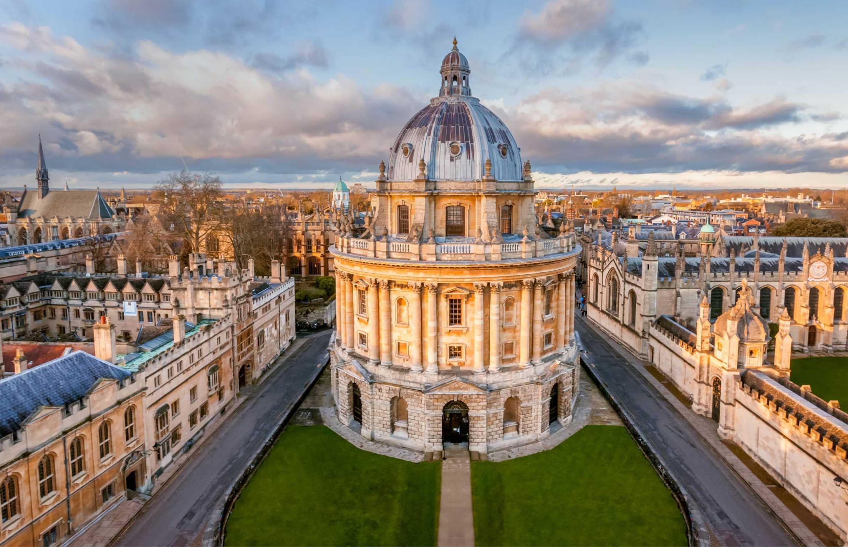 Vista aerea dell'edificio di ricerca medica dell'Università di Oxford.